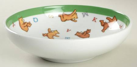 Alphabet Bears Child's Bowl