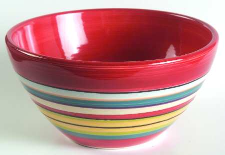 Water Color Red (Square) Coupe Cereal Bowl