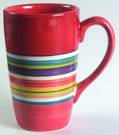 Water Color Red (Square) Mug