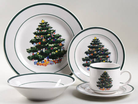 Holly Tree 5 Piece Place Setting