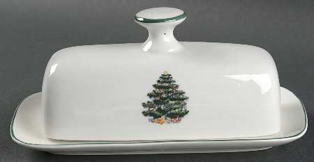 Holly Tree 1/4 Lb Covered Butter
