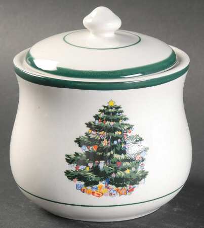 Holly Tree Sugar Bowl & Lid