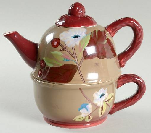 Henna Individual Teapot & Lid with Cup