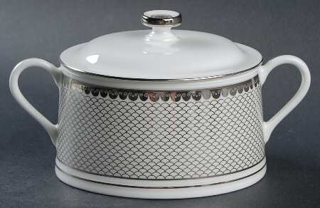 Marielle Platinum Sugar Bowl & Lid