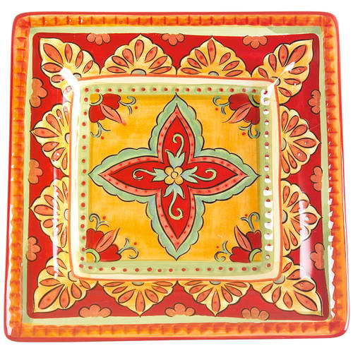 Tangier Square Salad/Dessert Plate