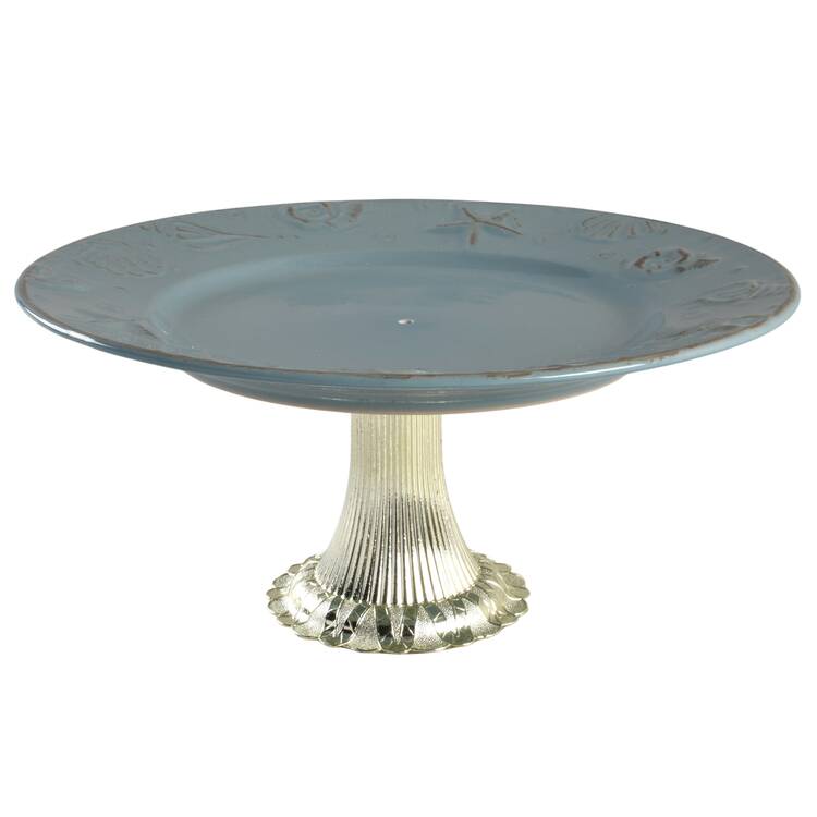 Cape Cod Cake Stand with 4"-5" Metal Pedestal  Hc