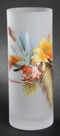 Floral (Multicolor) Glassware Tall Tumbler