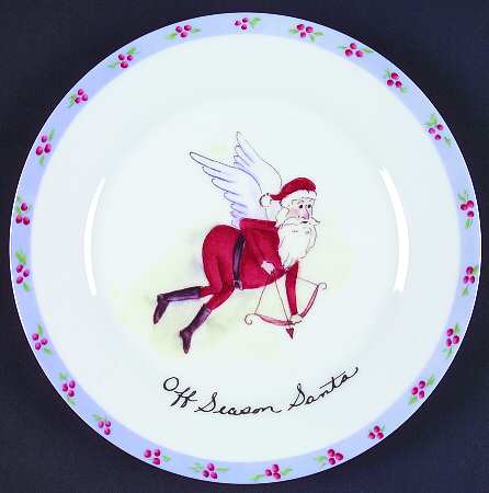 Off Season Santa Salad Plate