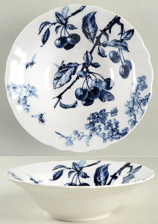 Austin Floral Indigo All Purpose Bowl