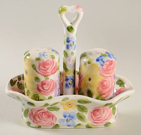 Jardine (3 Pc) Salt & Pepper Tray Set