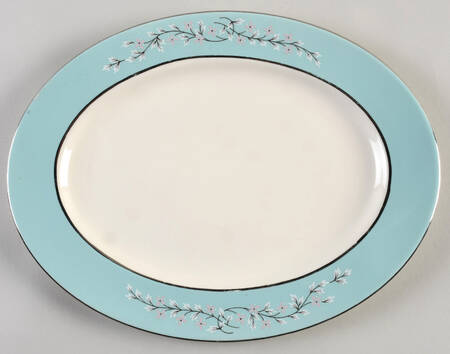 Pink Symphony 11" Oval Serving Platter