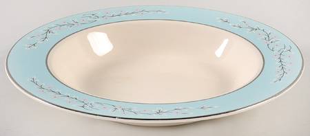 Pink Symphony Large Rim Soup Bowl