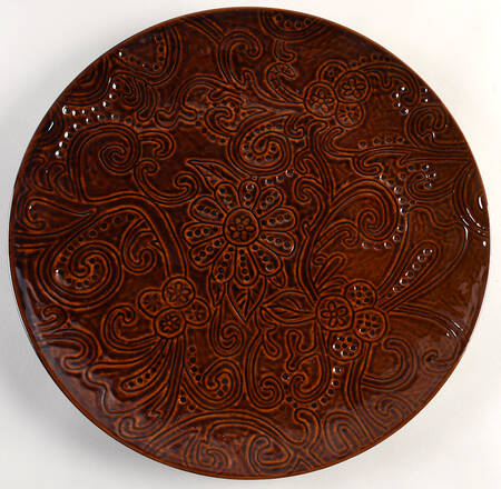 Laguna Brown 14" Chop Plate (Round Platter)