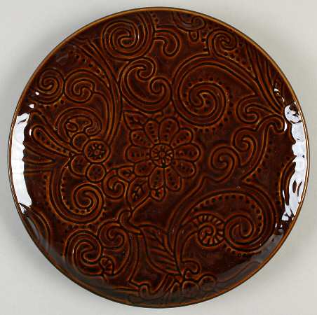 Laguna Brown Salad/Dessert Plate
