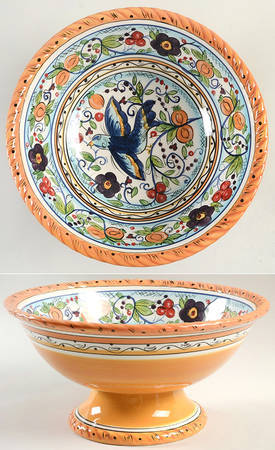 Villa Paradiso Footed Bowl