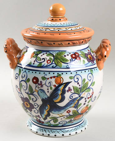 Villa Paradiso Medium Canister & Lid