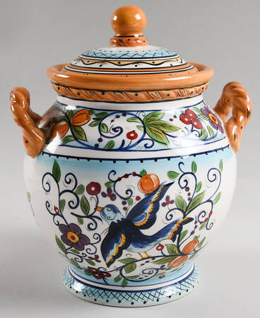 Villa Paradiso Large Canister & Lid