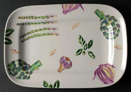 Veggie-Tables 15" Rectangular Serving Platter