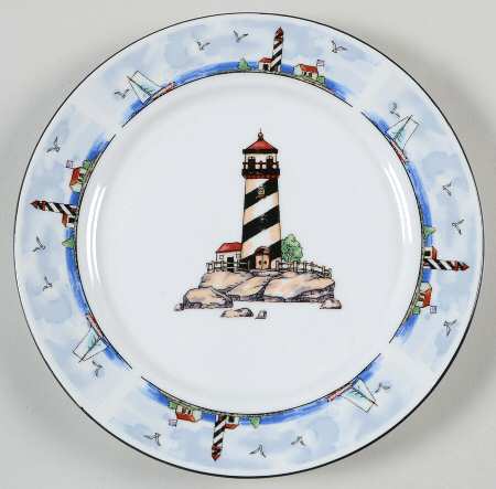 Coastal Lighthouse Bread & Butter Plate
