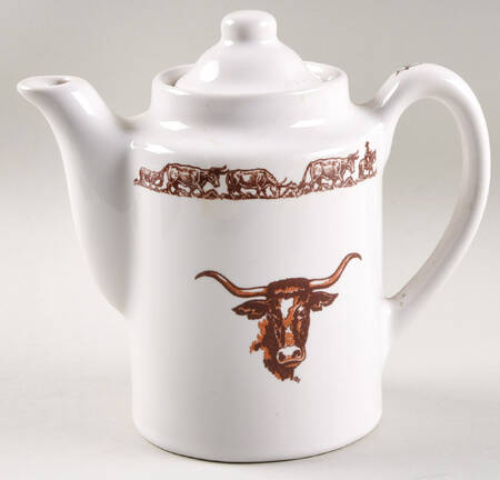 Longhorn Tea/Coffee Pot & Lid