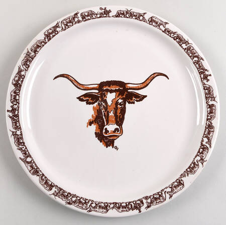 Longhorn 13" Chop Plate (Round Platter)