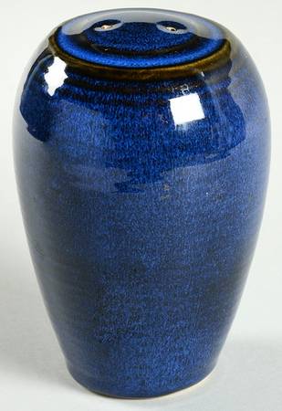 Vintage Modern Blue Pepper Shaker