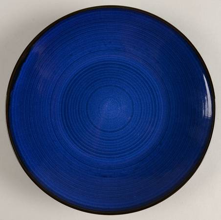 Vintage Modern Blue Salad/Dessert Plate