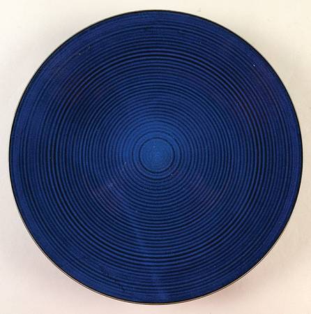 Vintage Modern Blue Dinner Plate