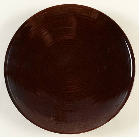 Vintage Modern Brown Salad/Dessert Plate
