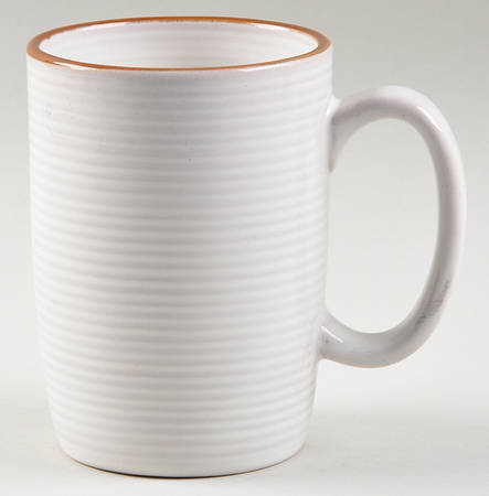 Vintage Modern White Mug