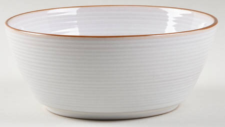 Vintage Modern White Soup/Cereal Bowl