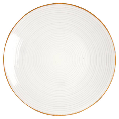 Vintage Modern White Salad/Dessert Plate