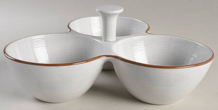 Vintage Modern White 3-Part Relish