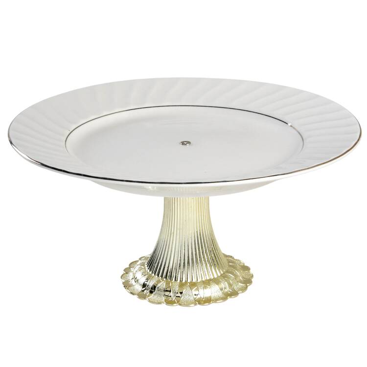 TTO16 Cake Stand with 4"-5" Metal Pedestal  Hc