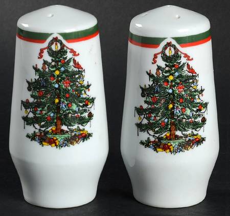 Ribbons & Tree Salt & Pepper Set
