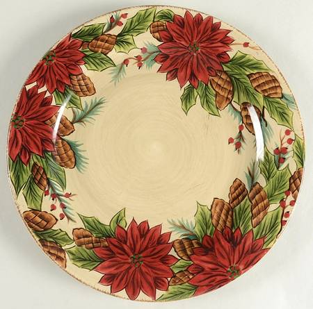 Pinecone Poinsettia by Tabletops Unlimited