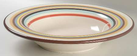 Sedona Stripe 14" Pasta Serving Bowl