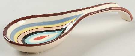 Sedona Stripe Spoon Rest/Holder (Holds 1 Spoon)