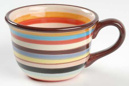 Sedona Stripe Flat Cup