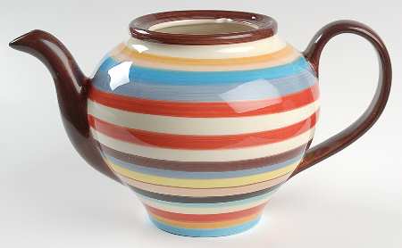 Sedona Stripe Teapot No Lid