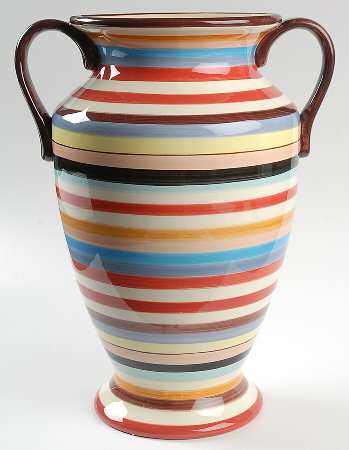 Sedona Stripe 13" Handled Vase