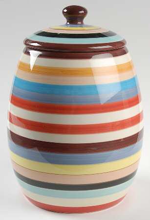 Sedona Stripe Extra Large Canister & Lid