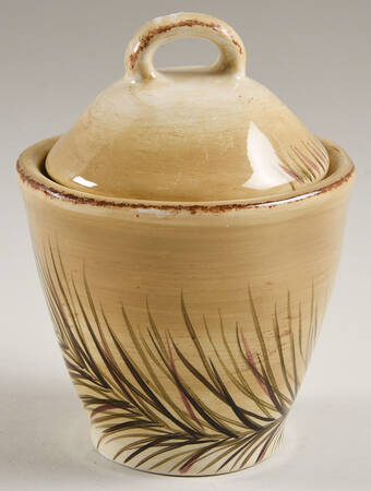 Peacock Sugar Bowl & Lid