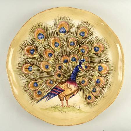 Peacock 18" Chop Plate (Round Platter)