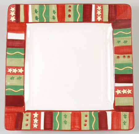 Winterland Square Dinner Plate by Tabletops Unlimited