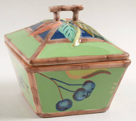 Viridian Covered Soup Bowl