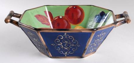 Viridian Large Octagonal Bowl