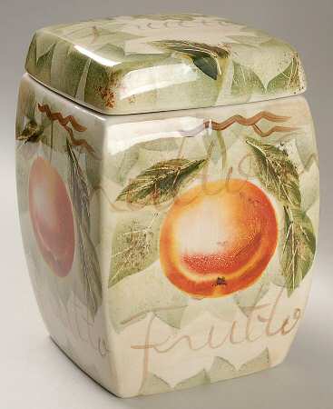 Mixed Fruits Medium Canister & Lid