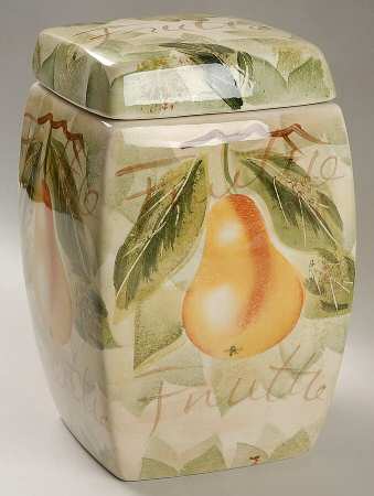 Mixed Fruits Large Canister & Lid