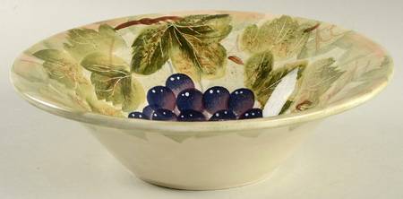Mixed Fruits 9" Round Vegetable Bowl
